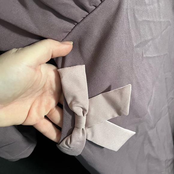 Lindy bop 1x mauve dress with long sleeves and good size pockets new with tags - Picture 2 of 5